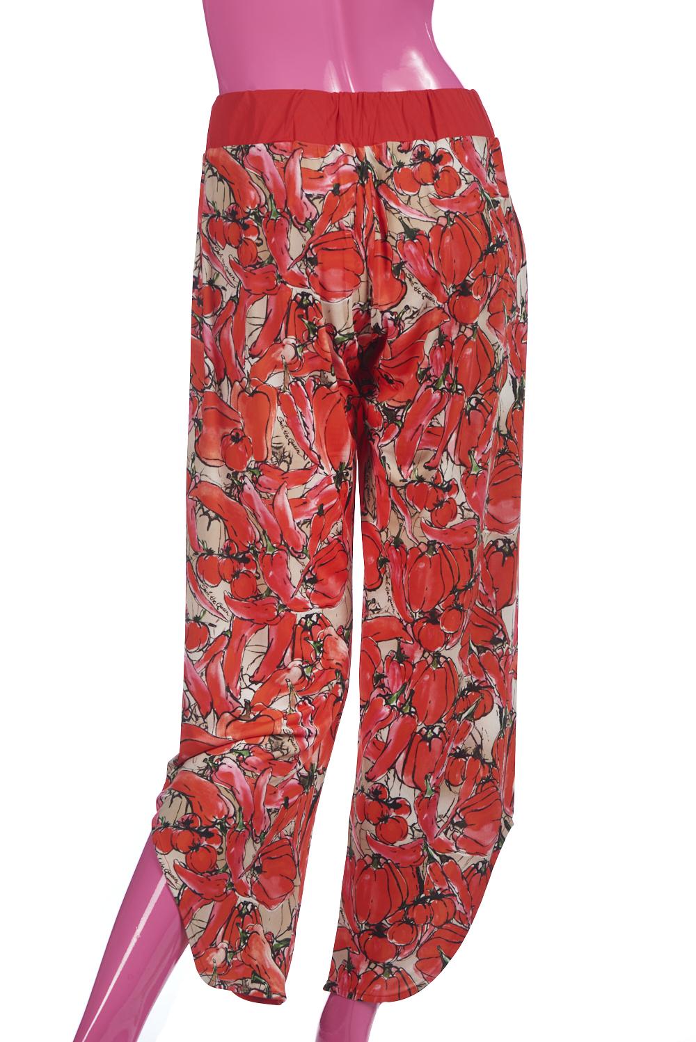 Save The Queen Pantaloni Con Stampa Peperoni