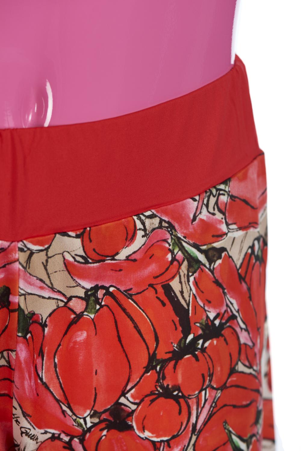 Save The Queen Pantaloni Con Stampa Peperoni