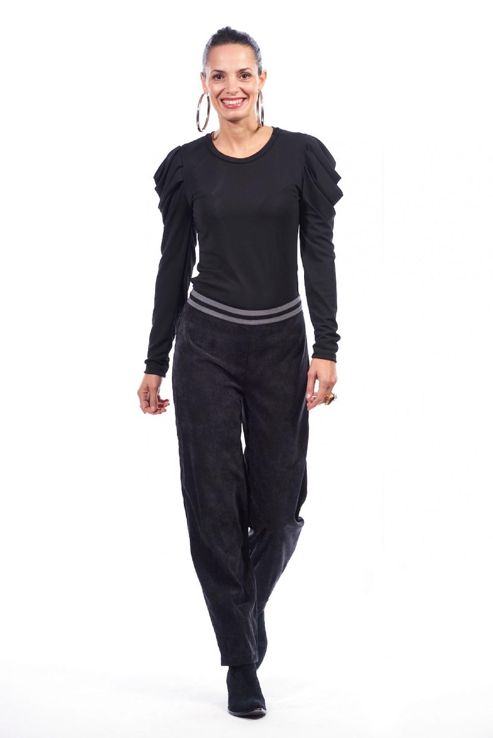 Save The Queen Pantaloni In Velluto Millerighe