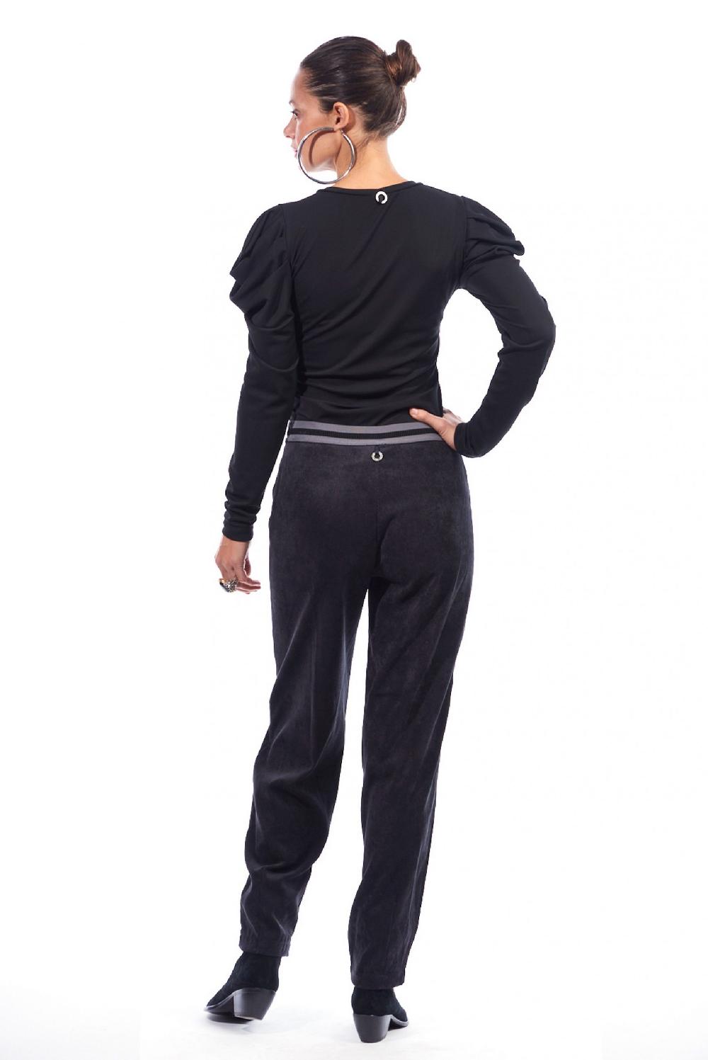 Save The Queen Pantaloni In Velluto Millerighe