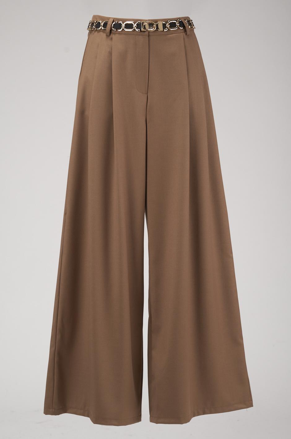 Save The Queen Pantaloni Palazzo A Vita Alta