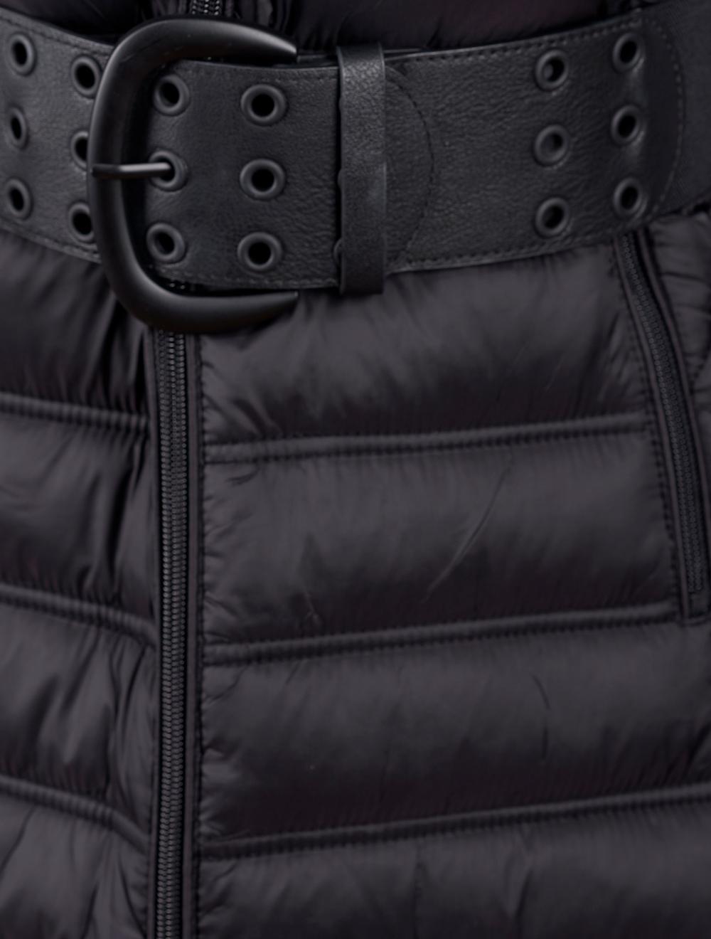 Save The Queen Piumino Lungo Color Nero