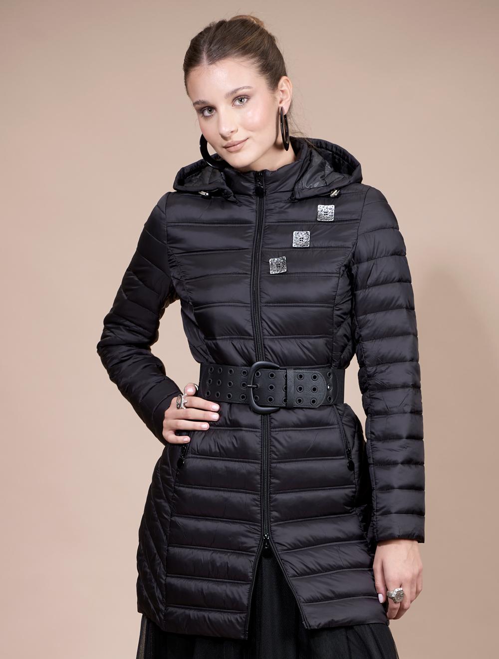 Save The Queen Piumino lungo color nero