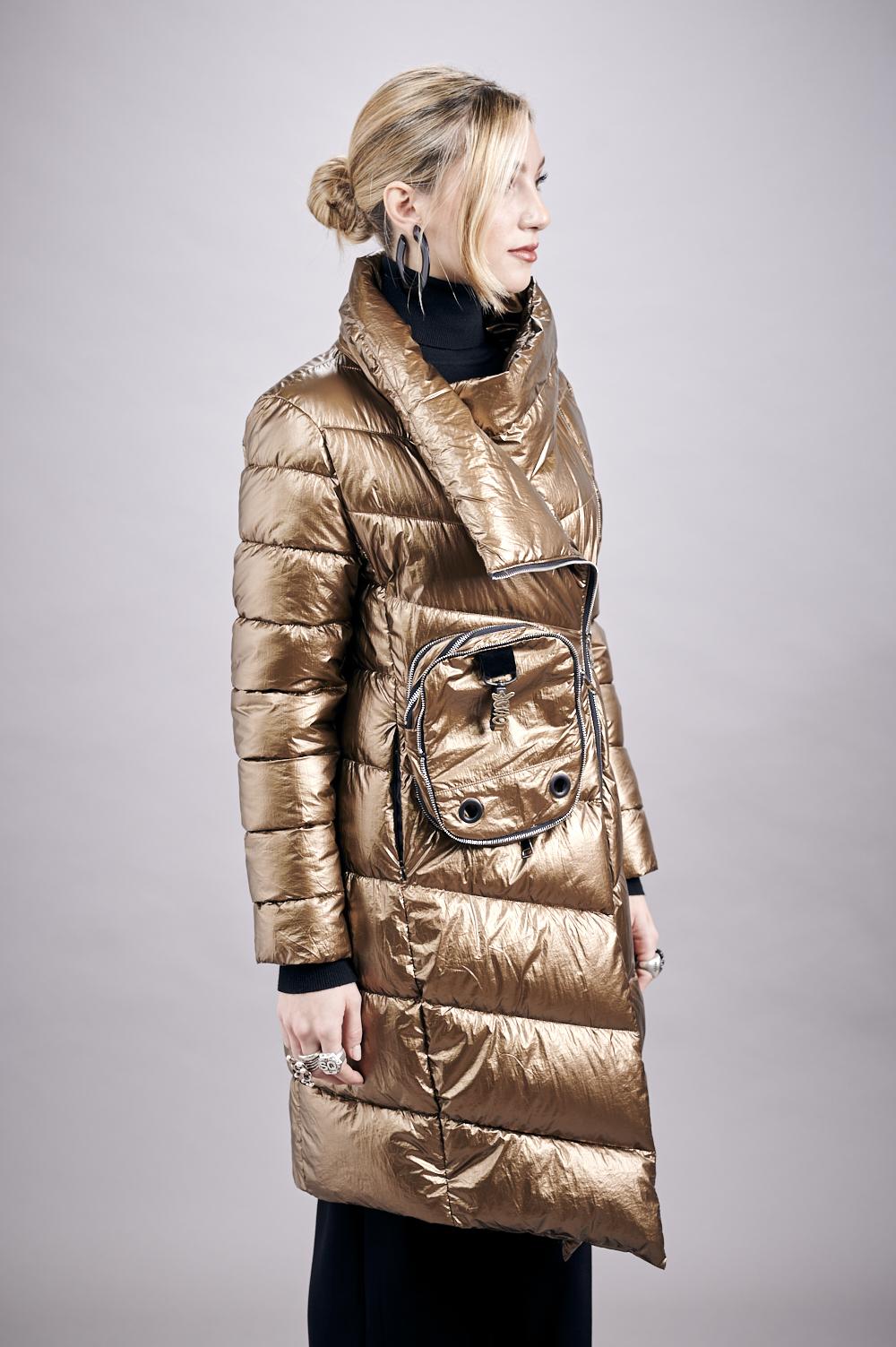 Save The Queen Piumino Lungo Color Rame