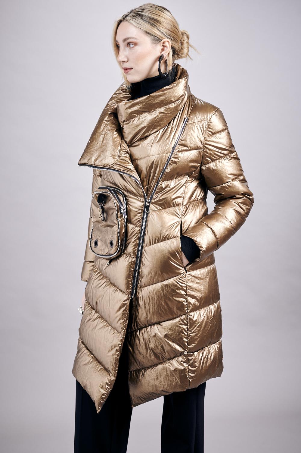 Save The Queen Piumino Lungo Color Rame