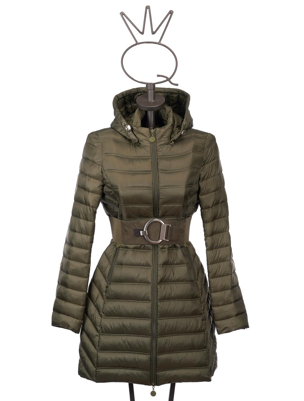 Save The Queen Piumino Lungo Color Verde Militare