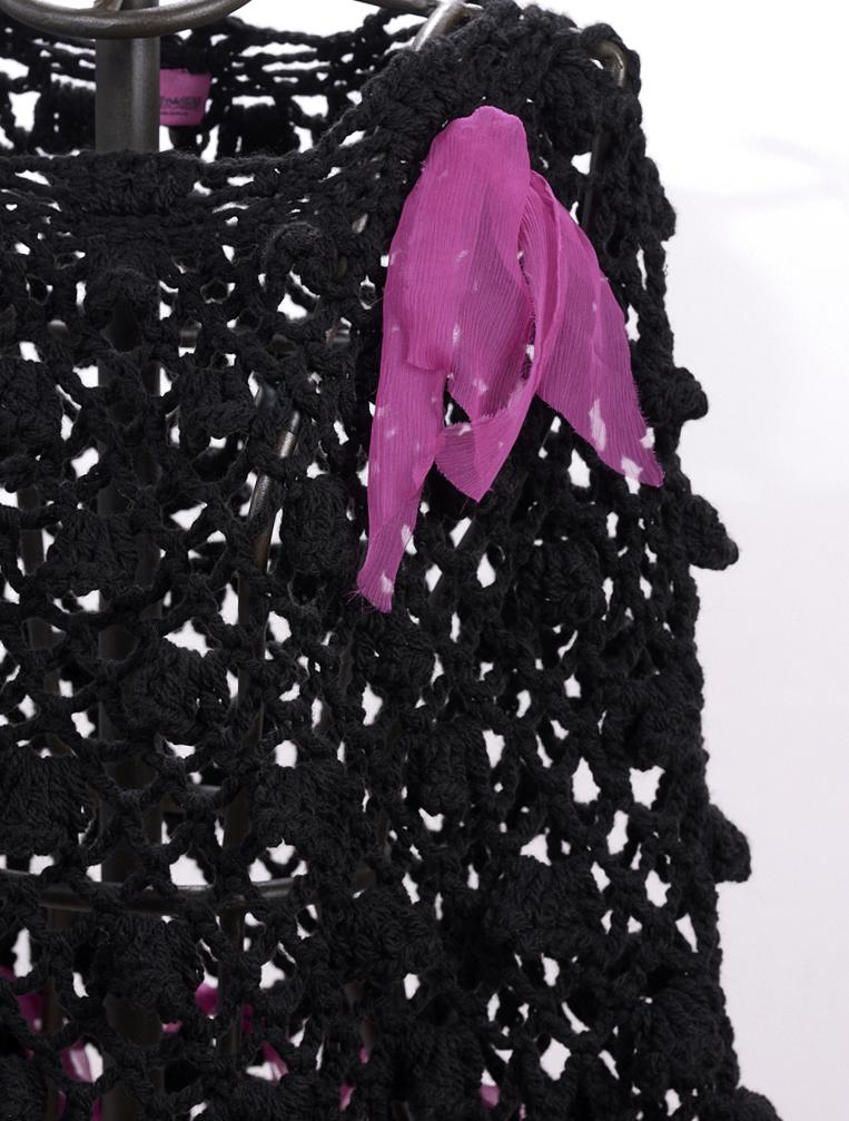 Save The Queen Poncho Color Nero