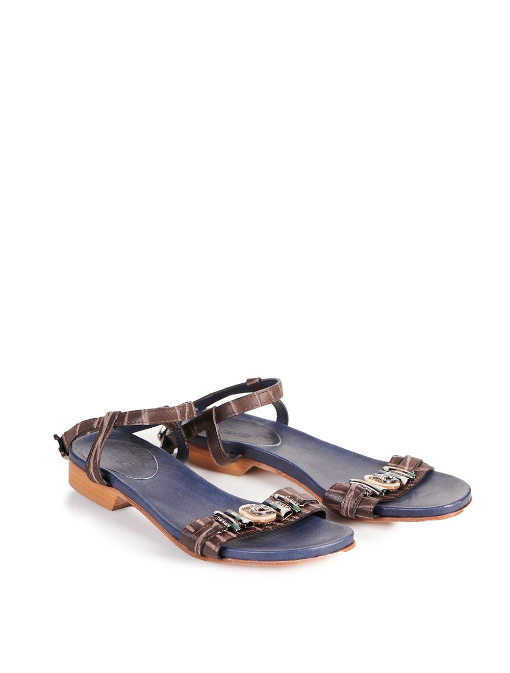 Save The Queen Sandali in vera pelle