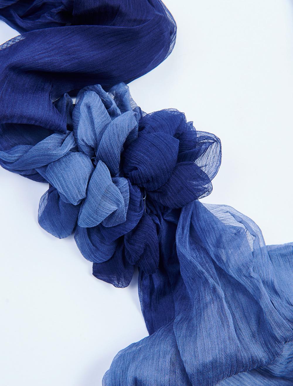 Save The Queen Sciarpa In Crépon Di Seta