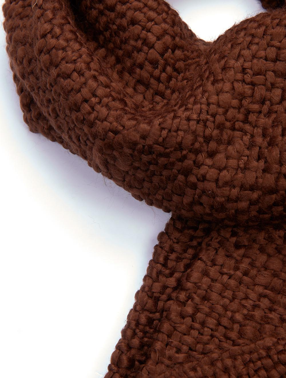 Save The Queen Sciarpa In Maglia Con Frange