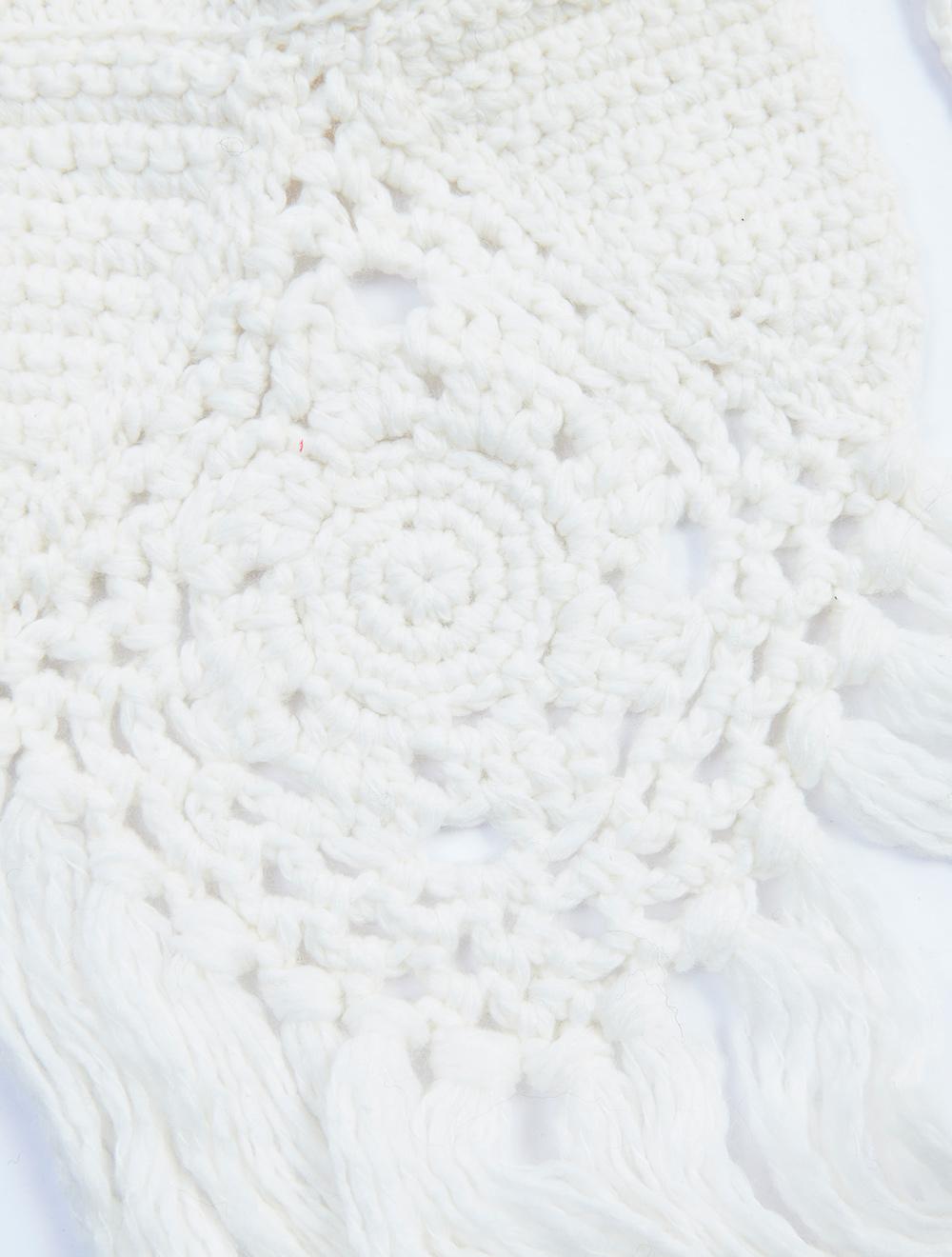 Save The Queen Sciarpa In Maglia Con Frange