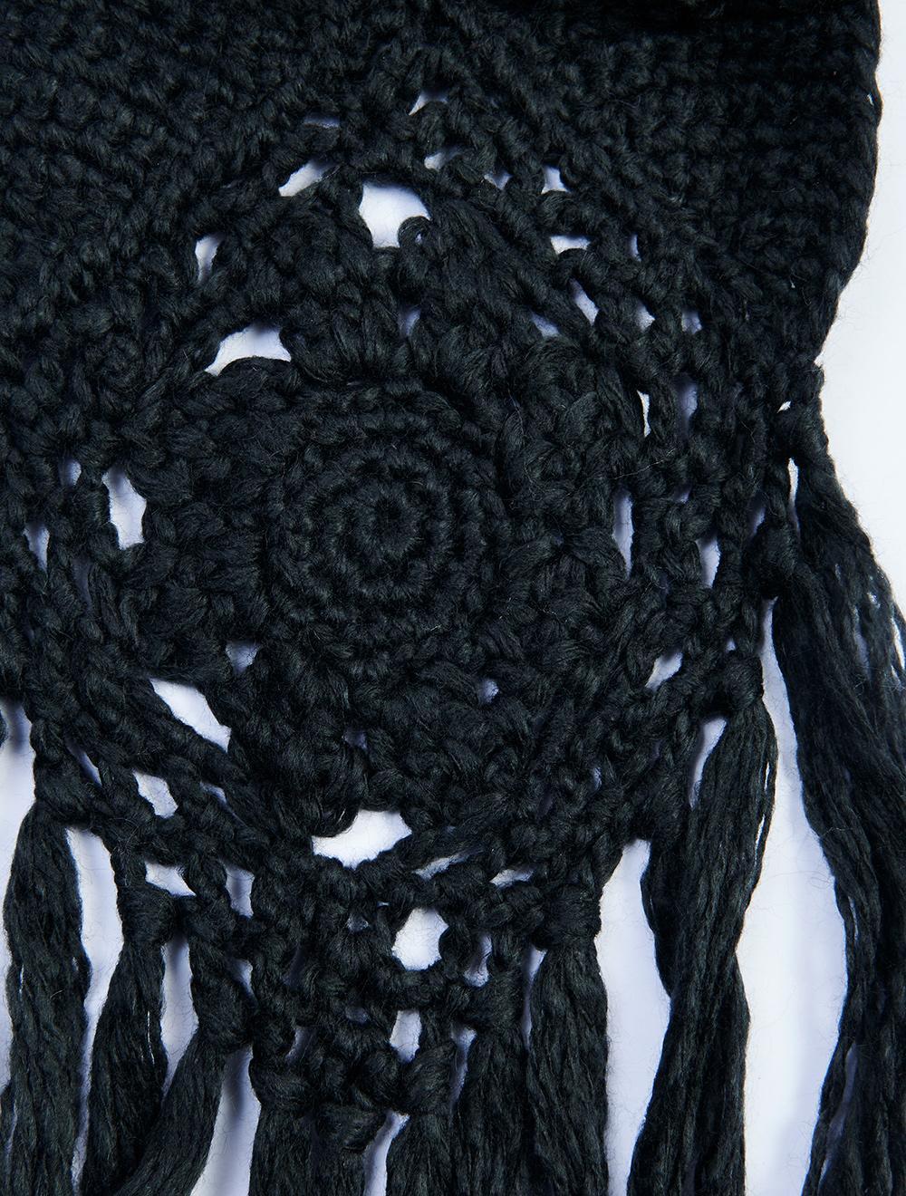 Save The Queen Sciarpa In Maglia Con Frange