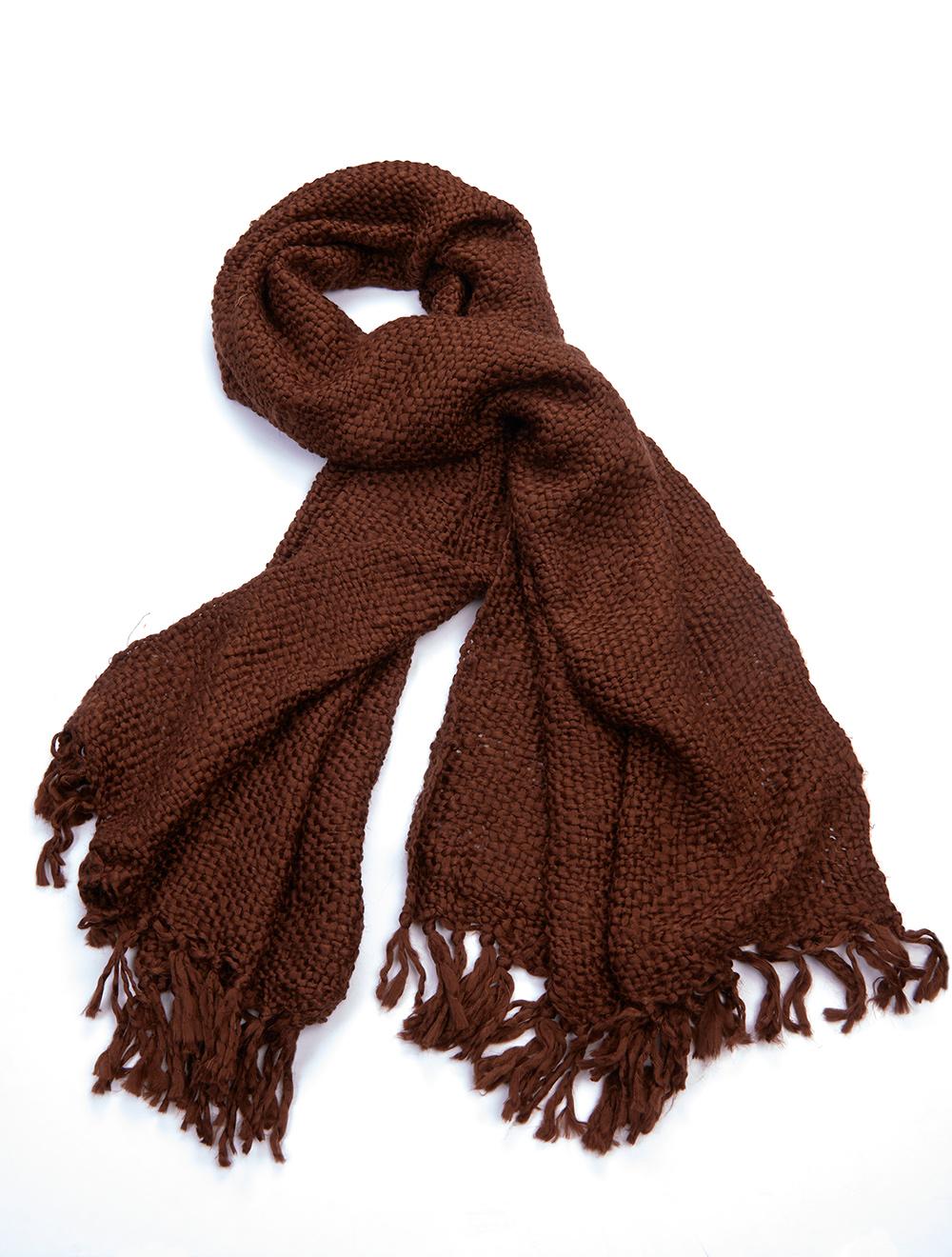 Save The Queen Sciarpa in maglia con frange