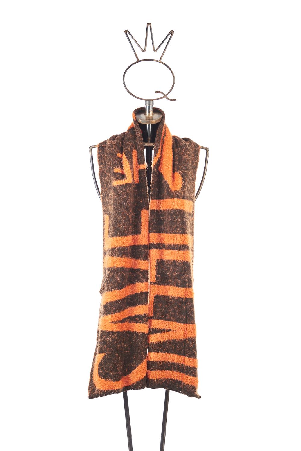 Save The Queen sciarpa in maglia jacquard