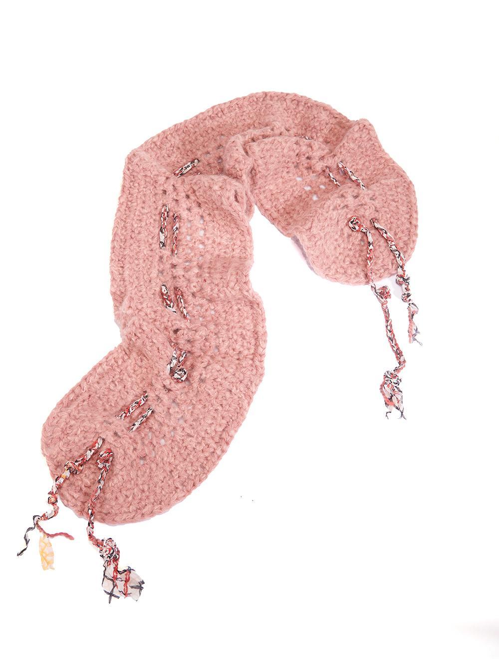 Save The Queen Sciarpa In Mohair Rosa