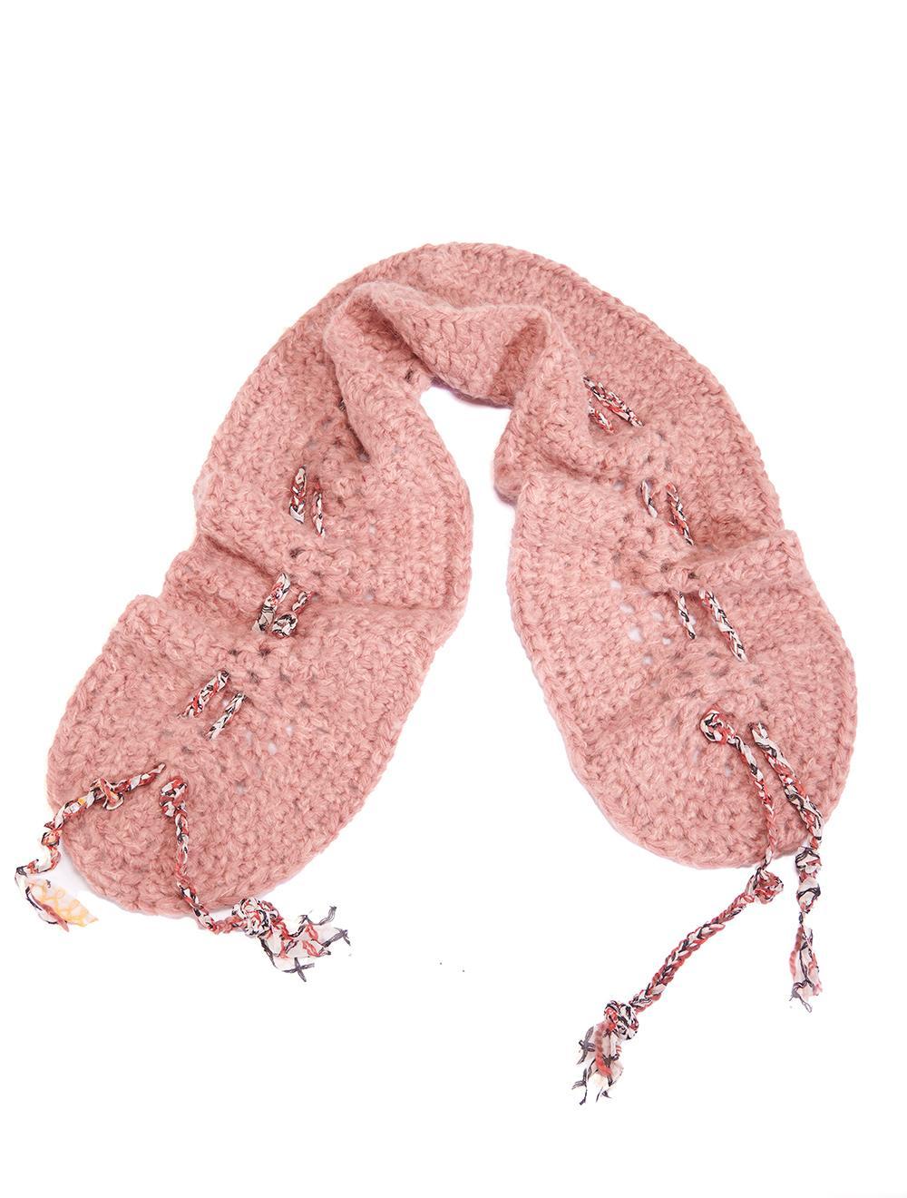 Save The Queen Sciarpa in mohair rosa