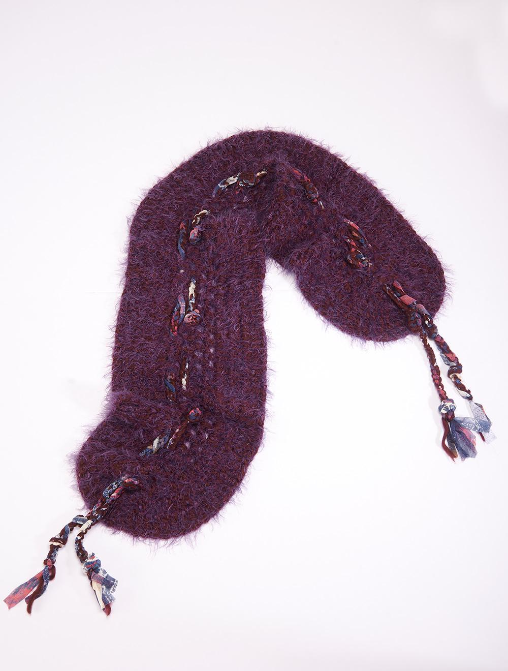 Save The Queen Sciarpa In Mohair Viola