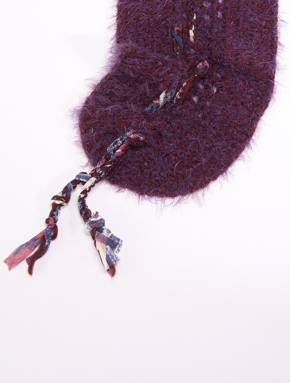 Save The Queen Sciarpa In Mohair Viola