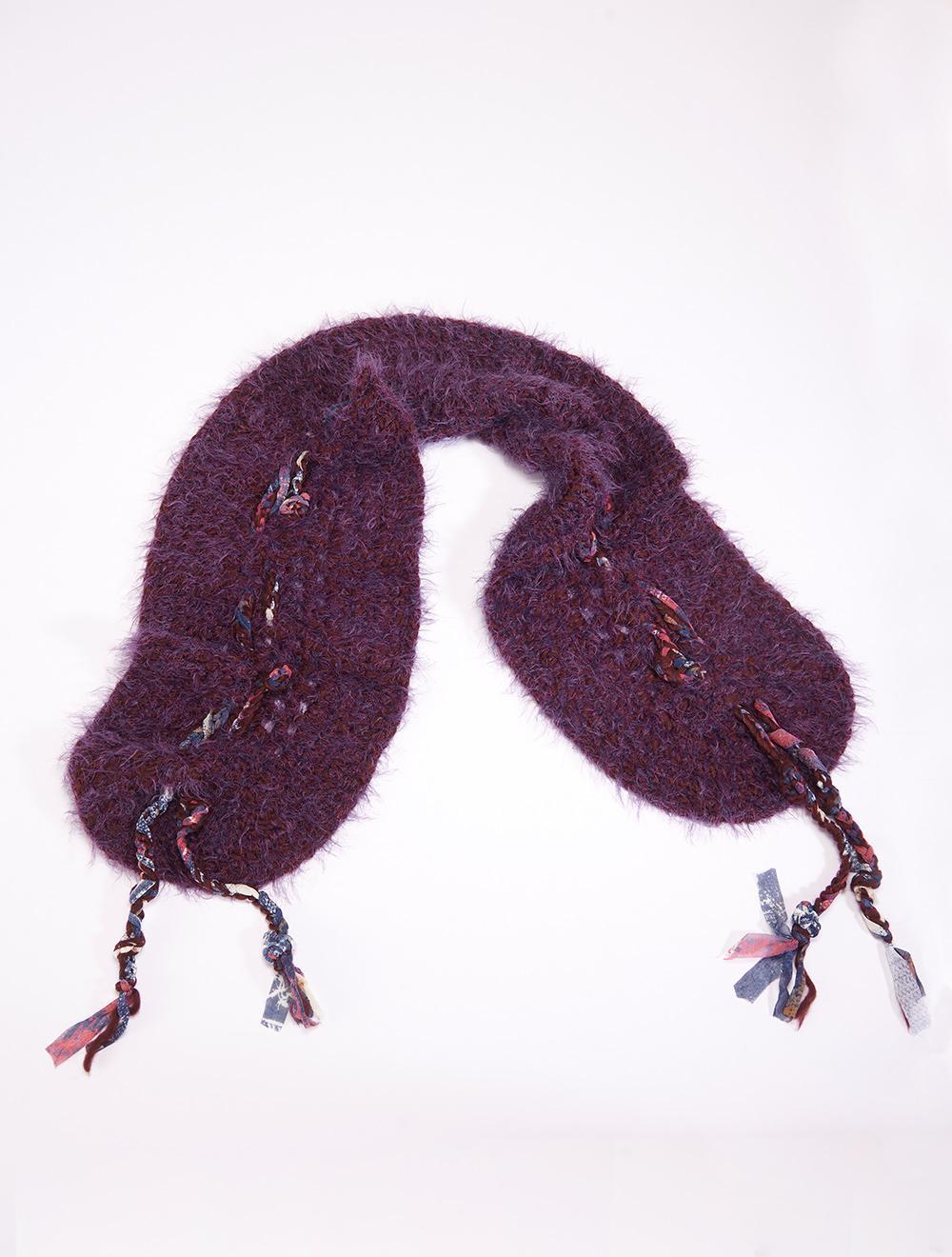 Save The Queen Sciarpa in mohair viola