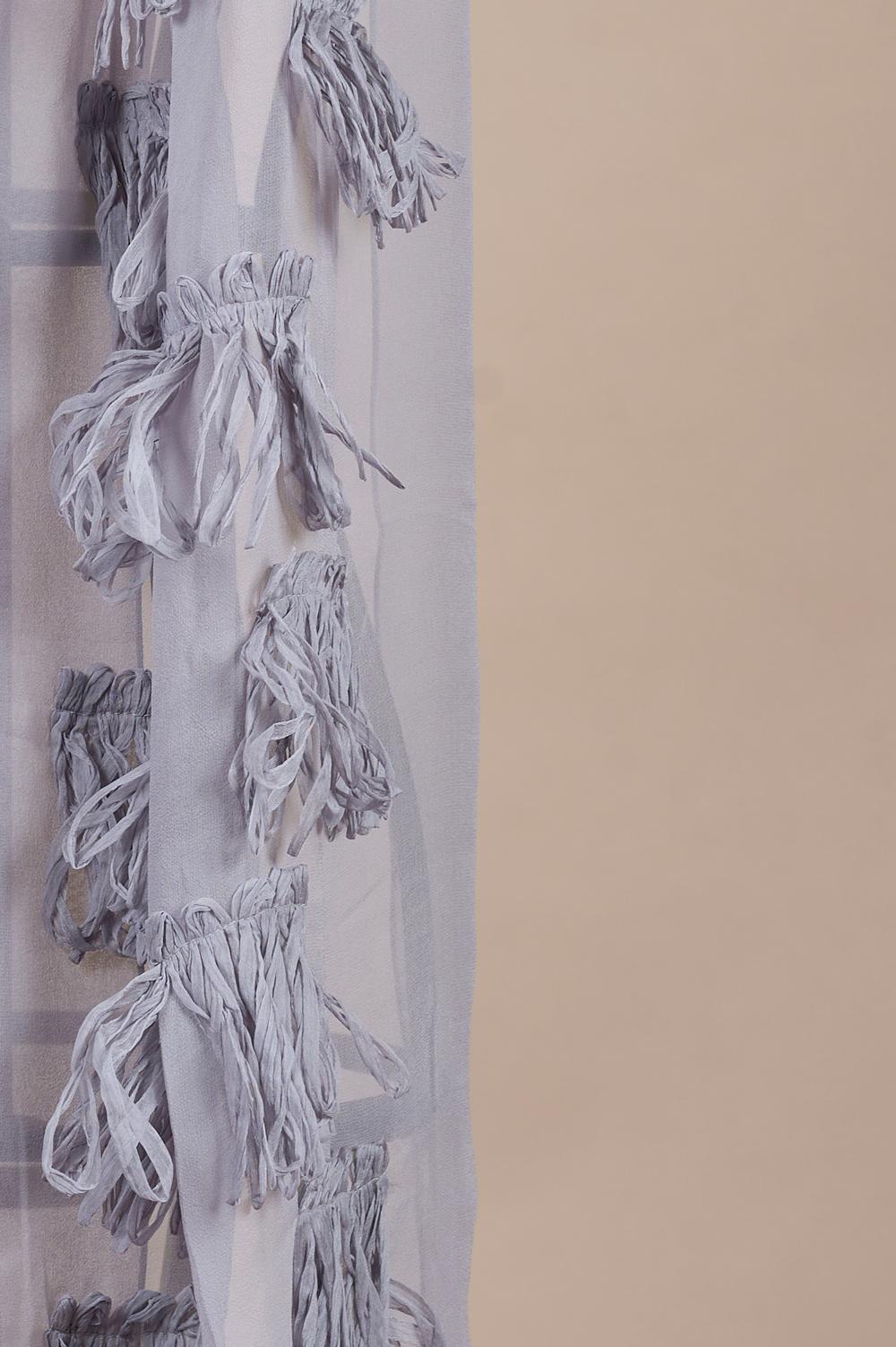 Save The Queen Sciarpa In Seta Grigia