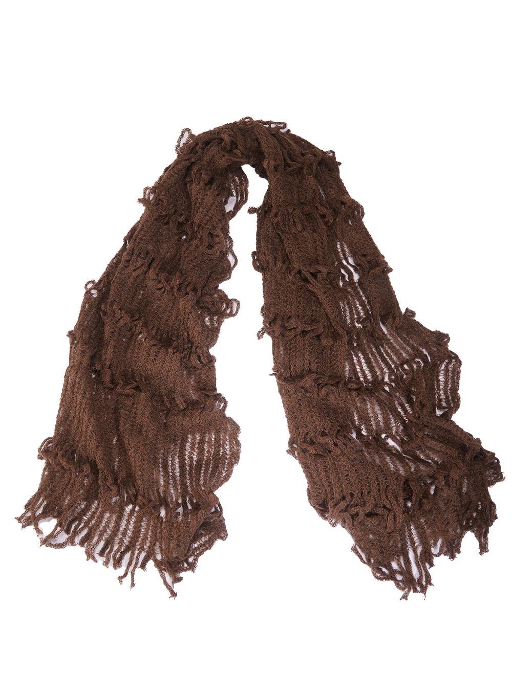 Save The Queen Sciarpa Marrone In Mohair