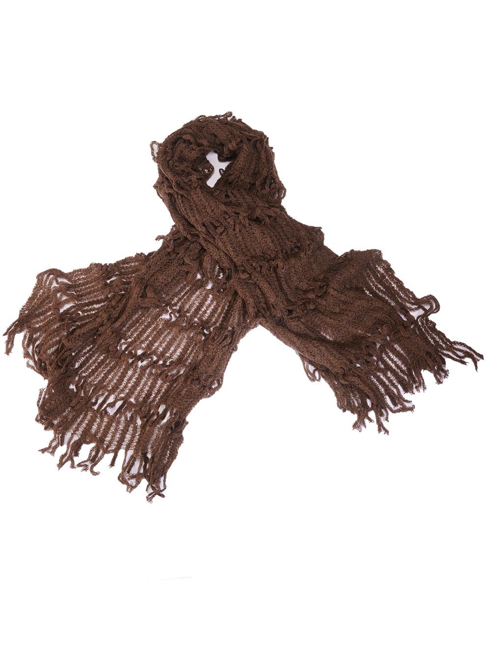 Save The Queen Sciarpa Marrone In Mohair