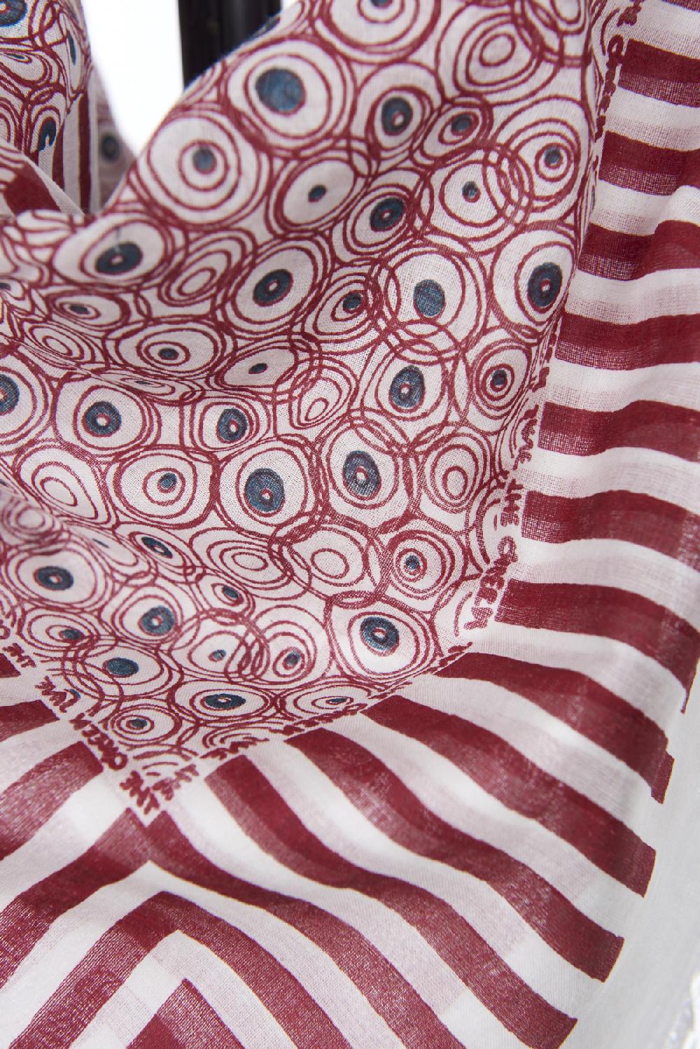 Save The Queen Sciarpa Stampata In Cotone