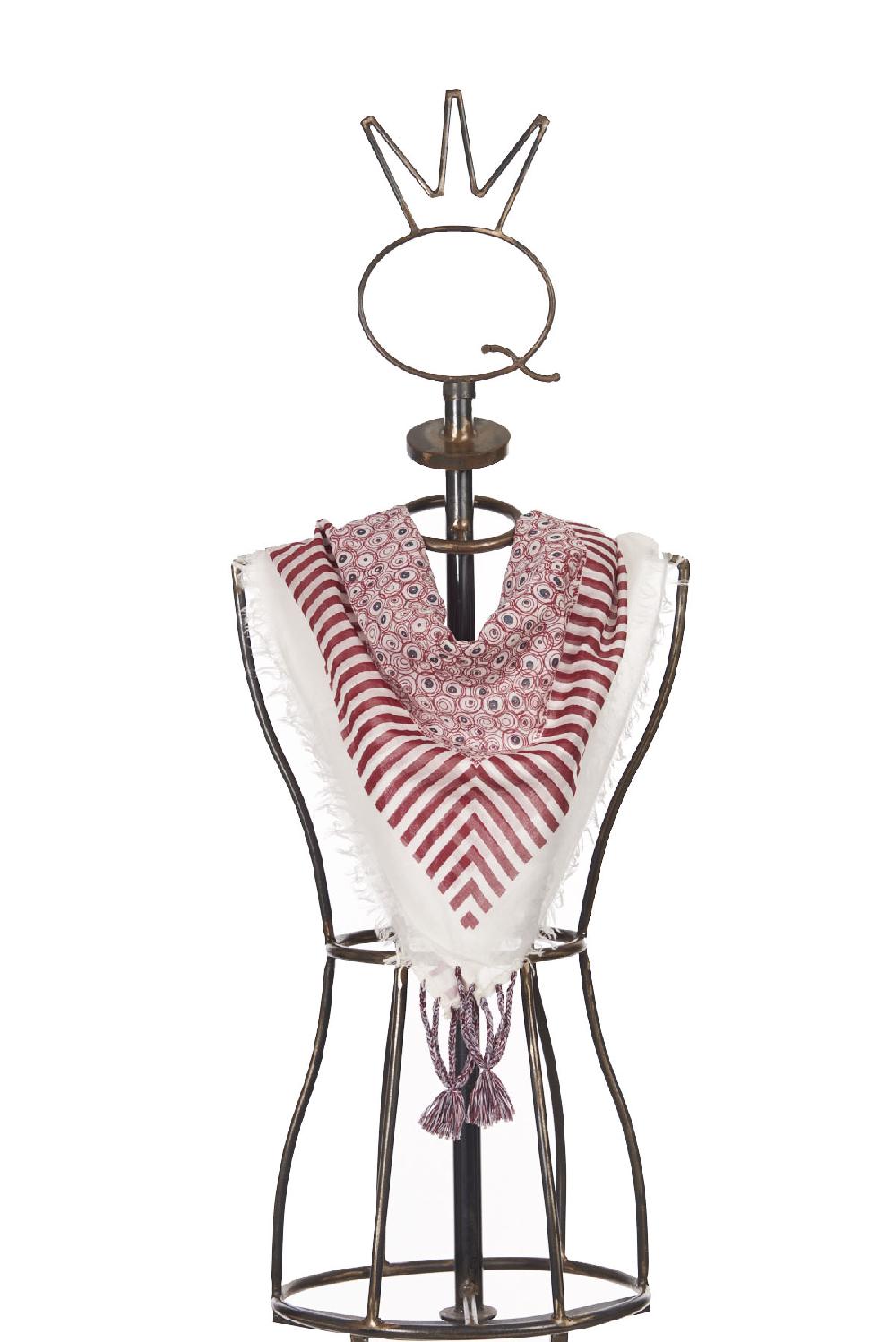 Save The Queen Sciarpa stampata in cotone