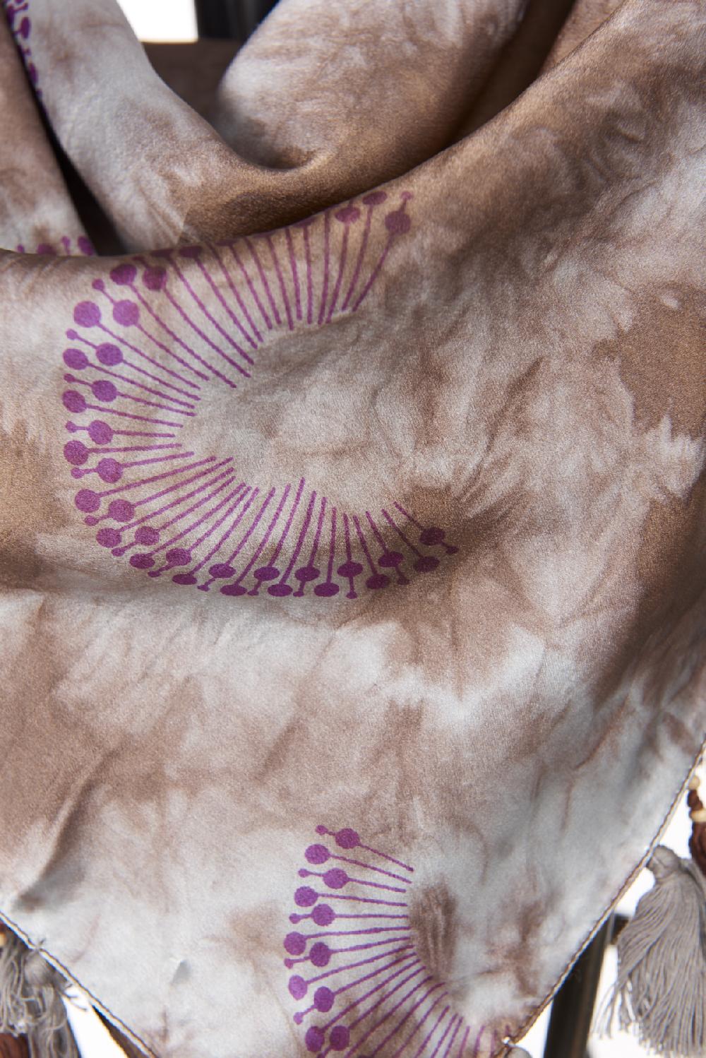 Save The Queen Sciarpa Stampata In Seta