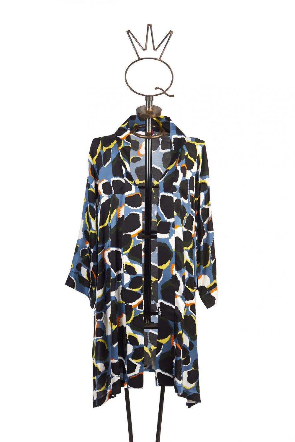 Save The Queen Spolverino In Raso Stampato