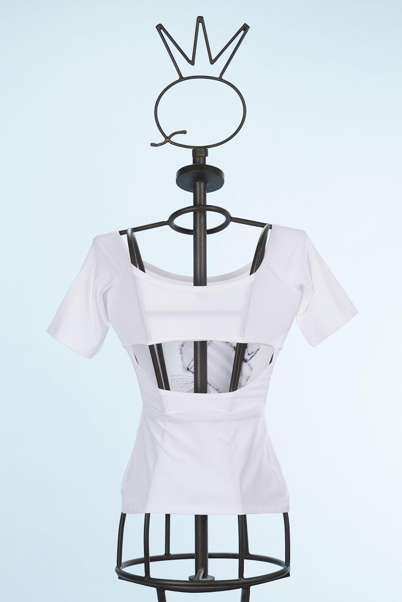 Save The Queen T-shirt Bianca A Maniche Corte