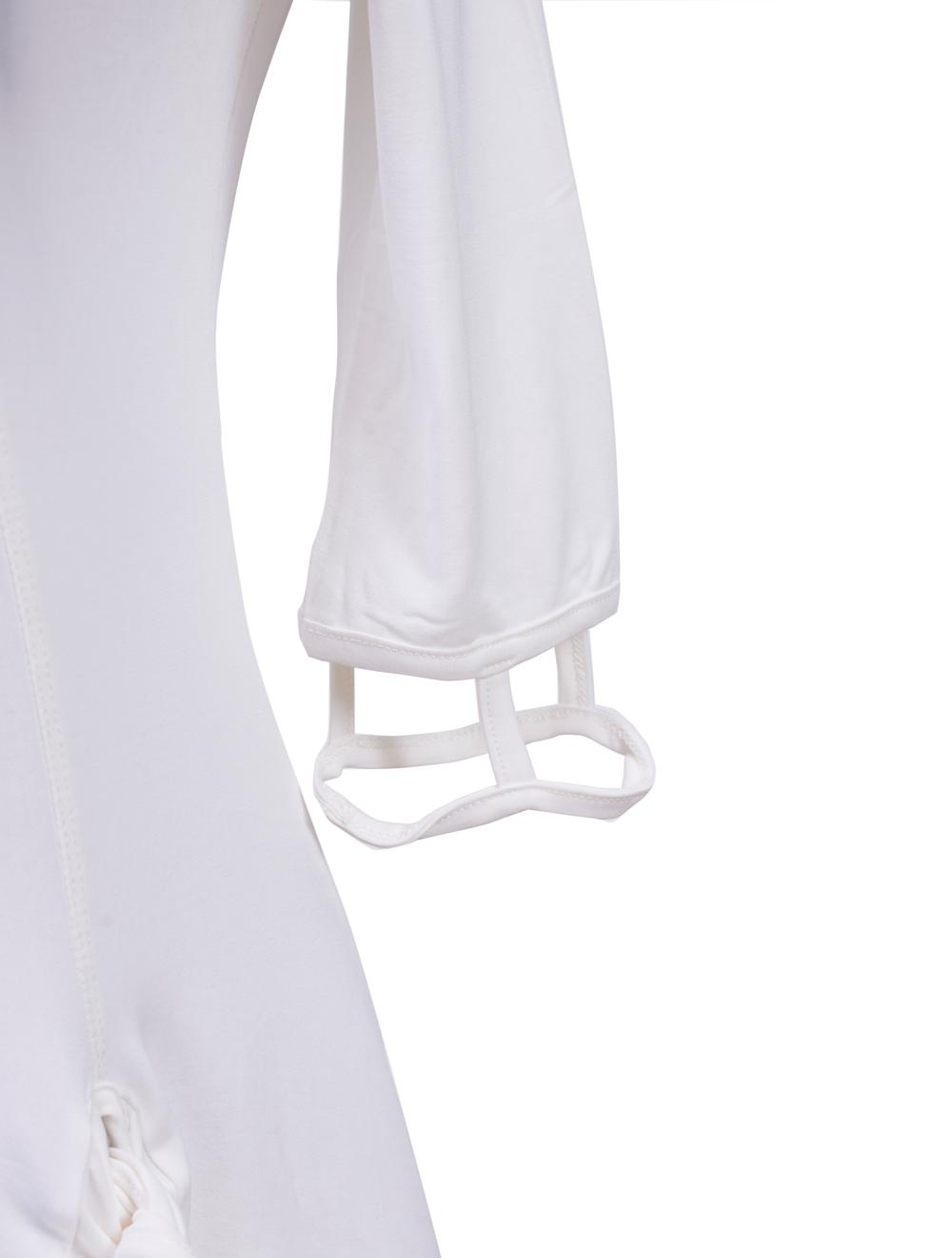 Save The Queen T-shirt Bianca Lunga Con Ricamo