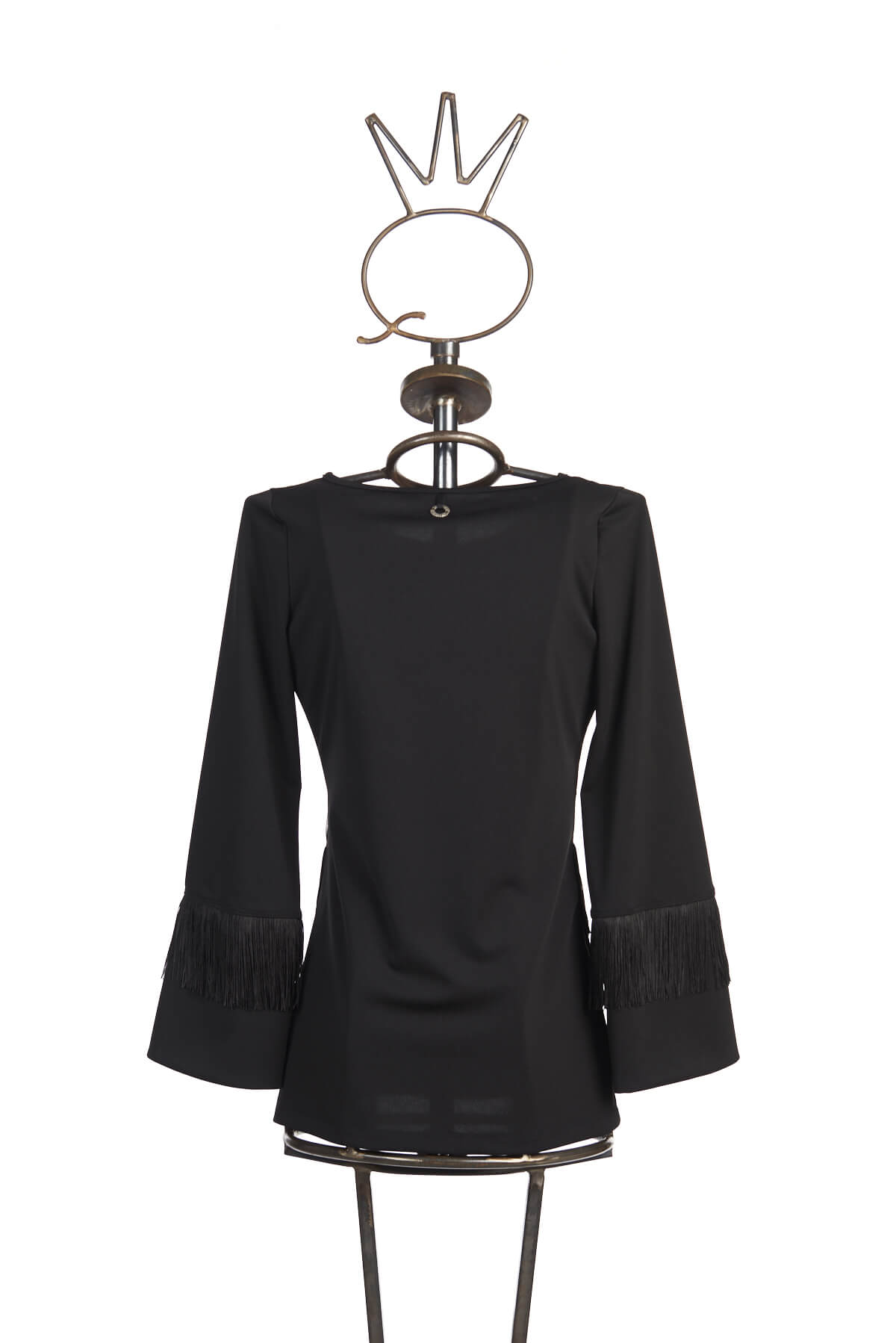 Save The Queen T-shirt Con Clown Ricamato E Frange