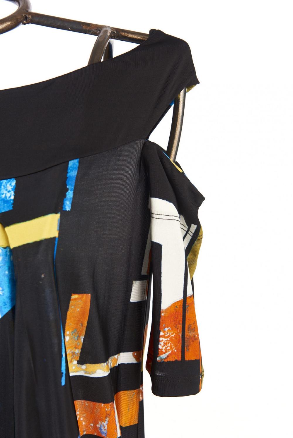 Save The Queen T-shirt Con Stampa Astratta