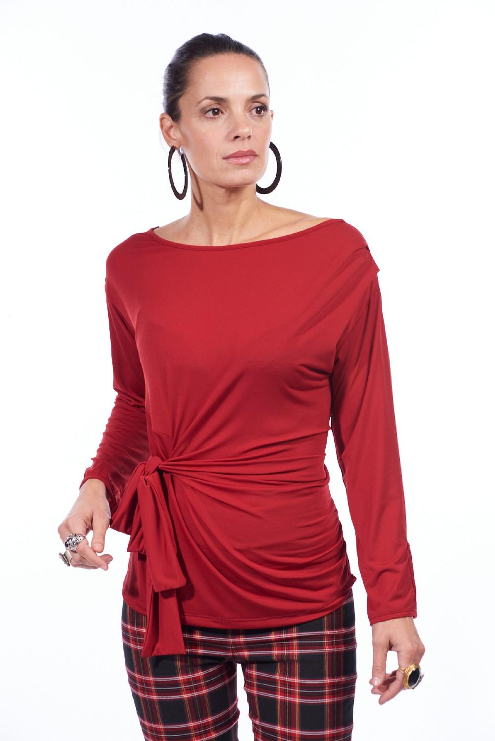 Save The Queen T-shirt In Jersey Rosso Cardinale