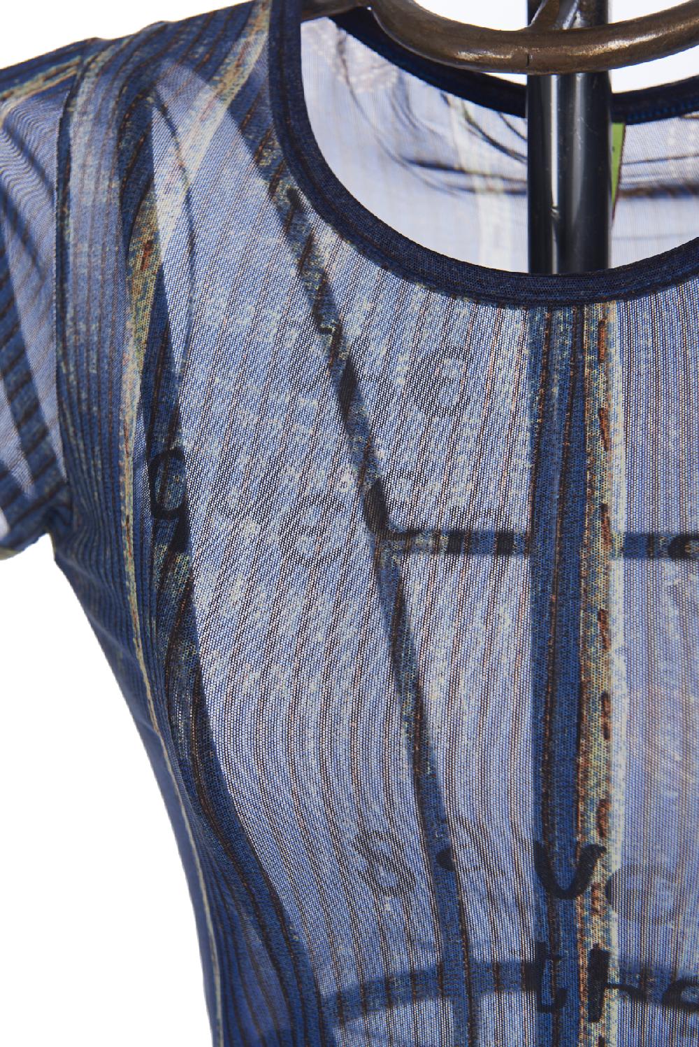 Save The Queen T-shirt In Tulle Stampato