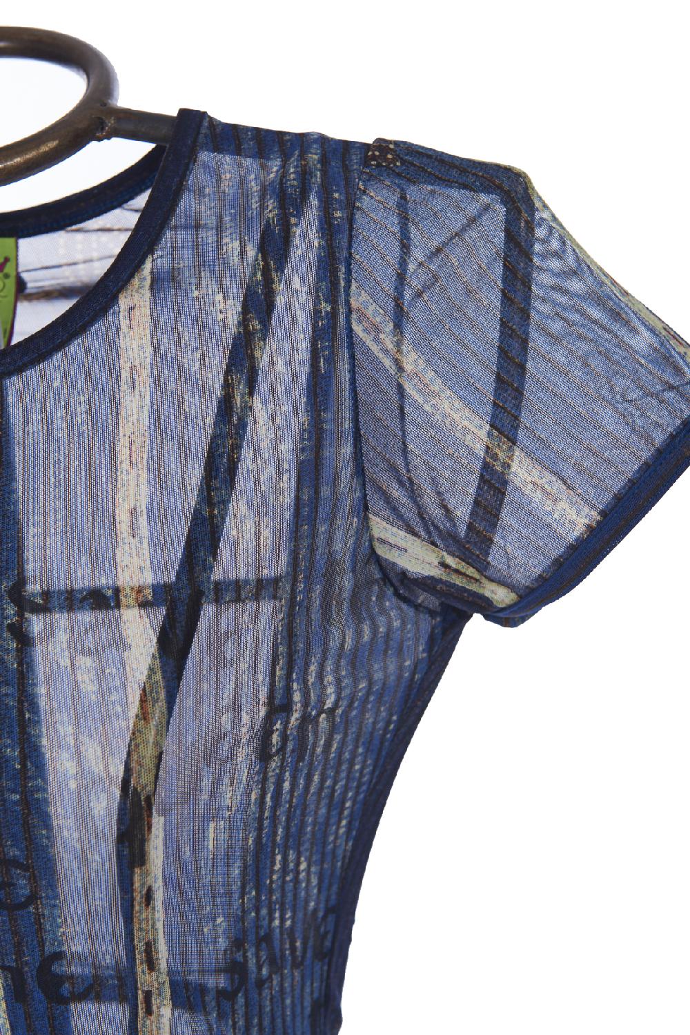 Save The Queen T-shirt In Tulle Stampato