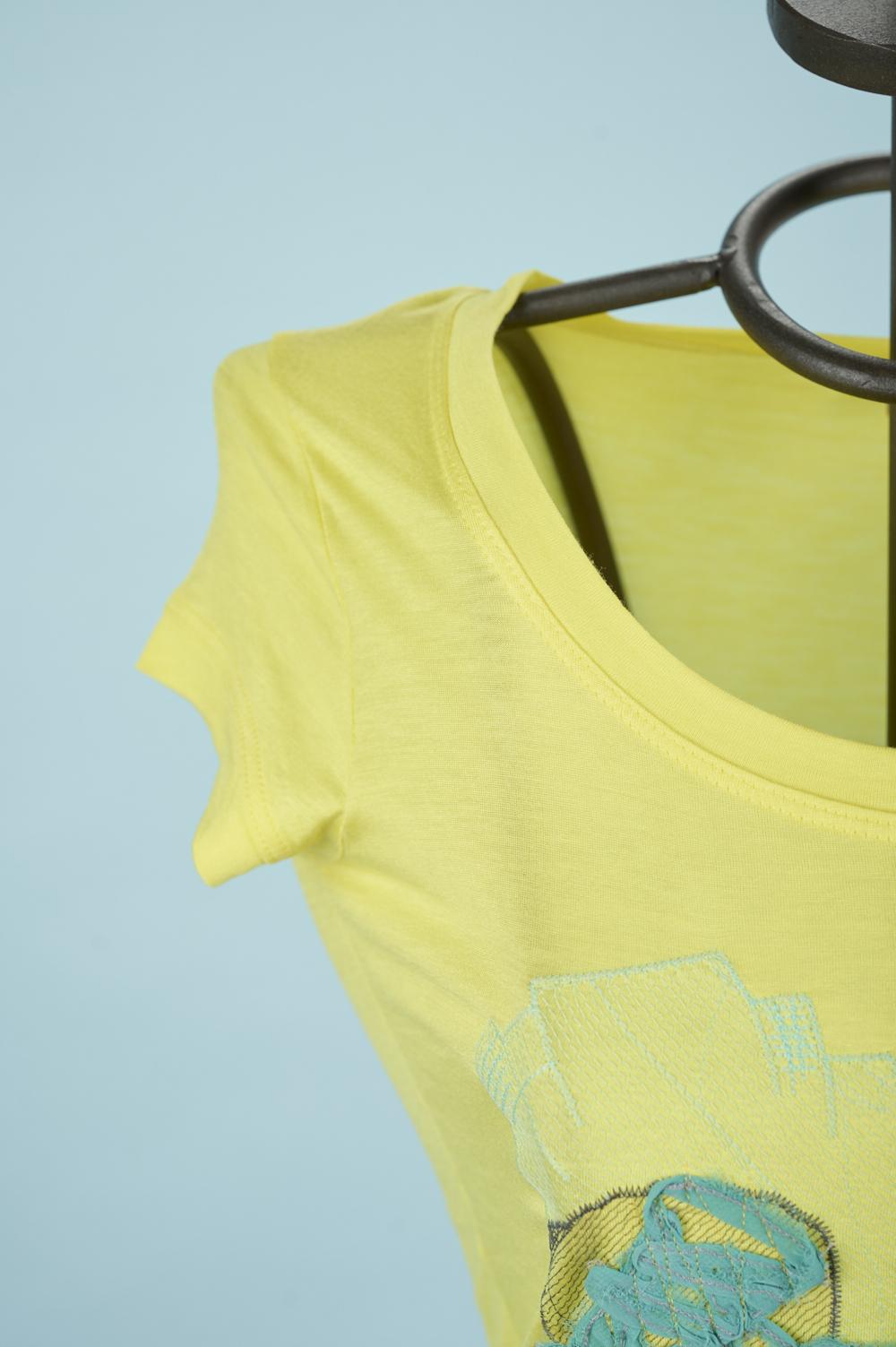 Save The Queen T-shirt Ricamata In Viscosa