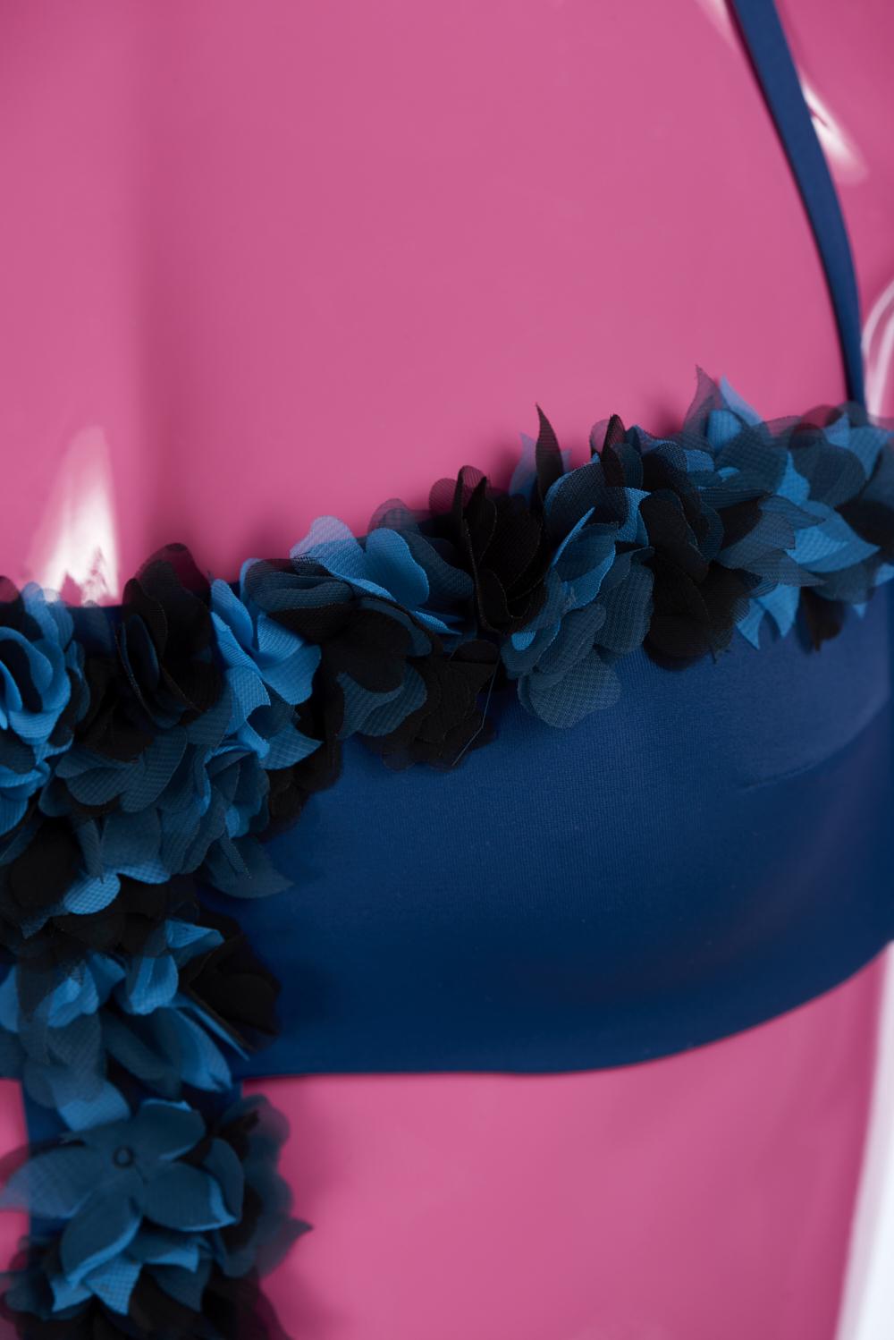 Save The Queen Tankini Con Fiori Applicati