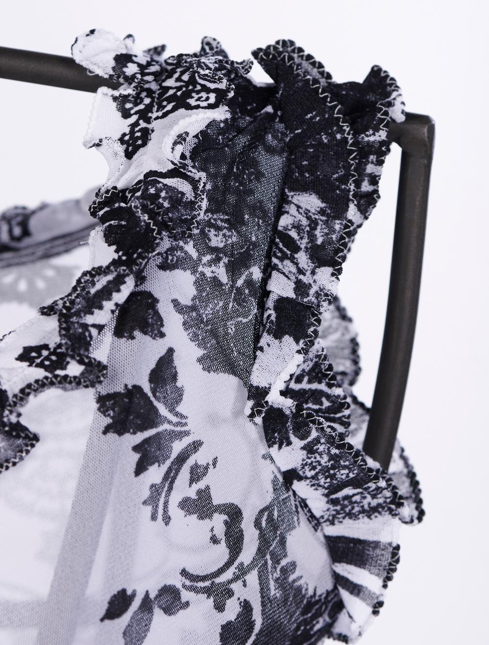 Save The Queen Top Bianco Con Stampa E Con Ricamo