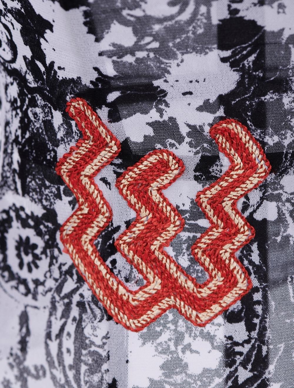 Save The Queen Top Bianco Con Stampa E Con Ricamo