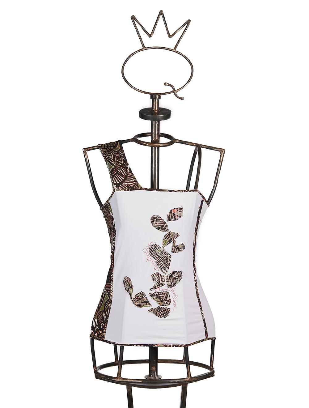 Save The Queen Top Bianco Monospalla