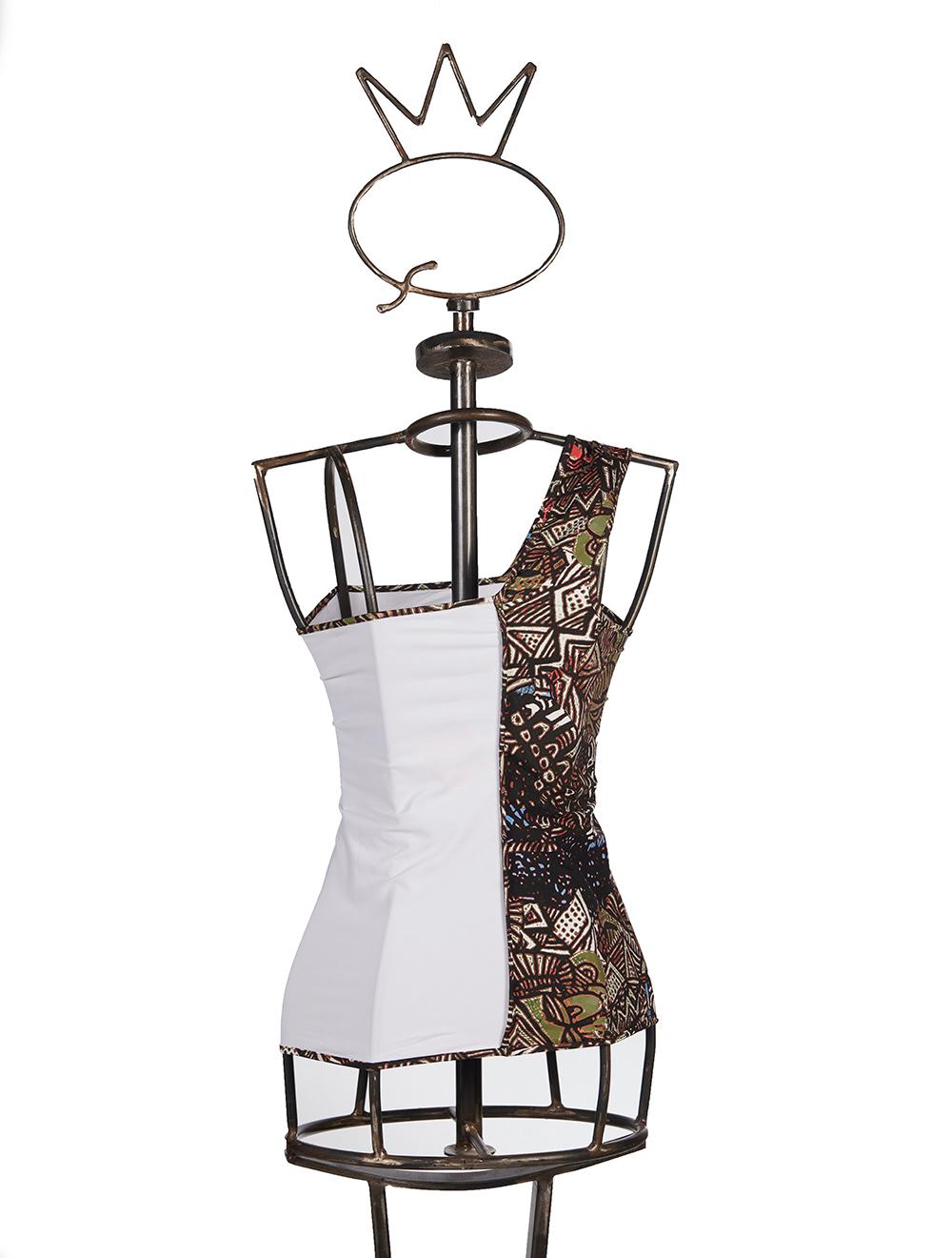 Save The Queen Top Bianco Monospalla