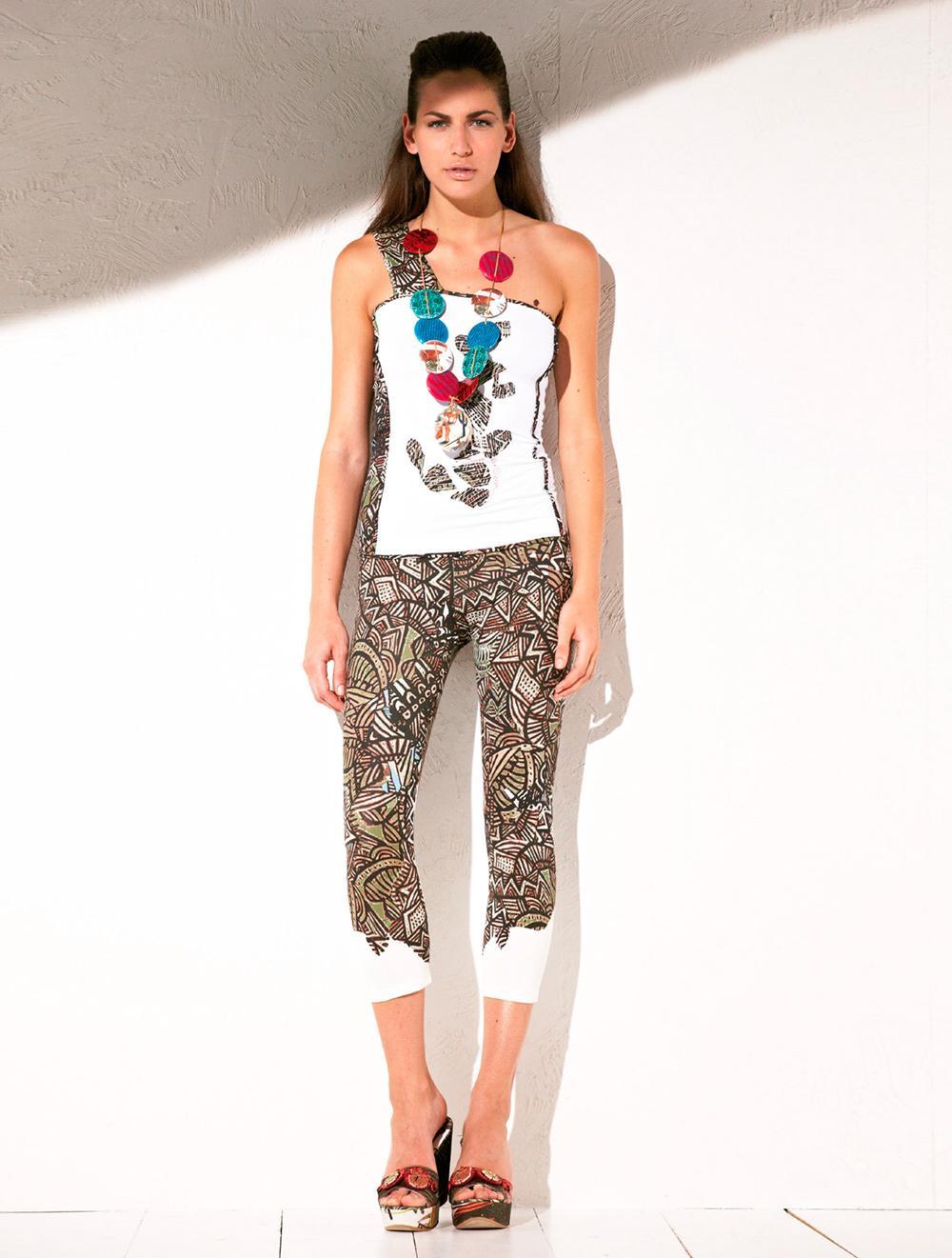 Save The Queen Top Bianco Monospalla