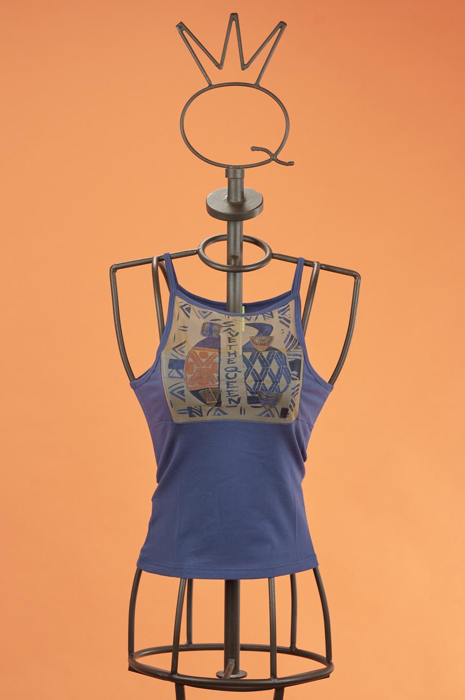 Save The Queen Top blu