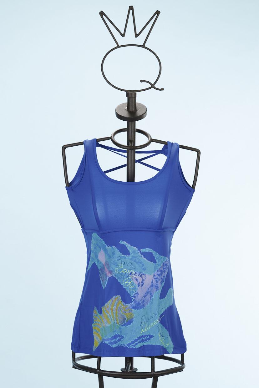 Save The Queen Top bluette