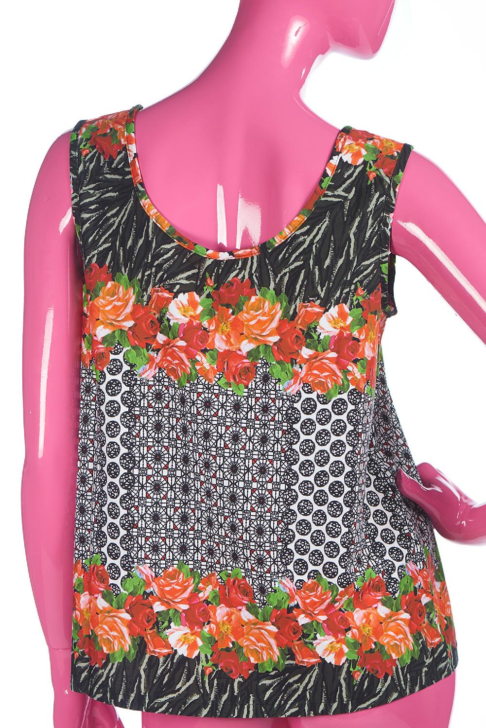 Save The Queen Top Con Stampa Dedicata Alla Savana