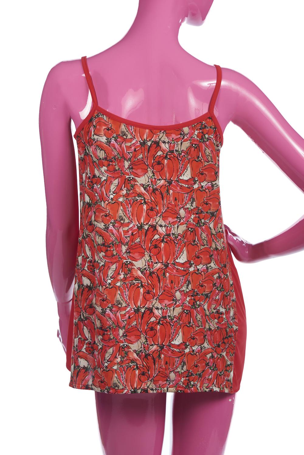 Save The Queen Top Con Stampa Peperoni