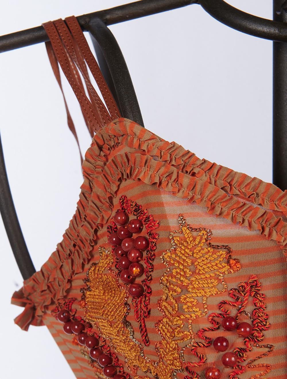 Save The Queen Top Corto Ricamato