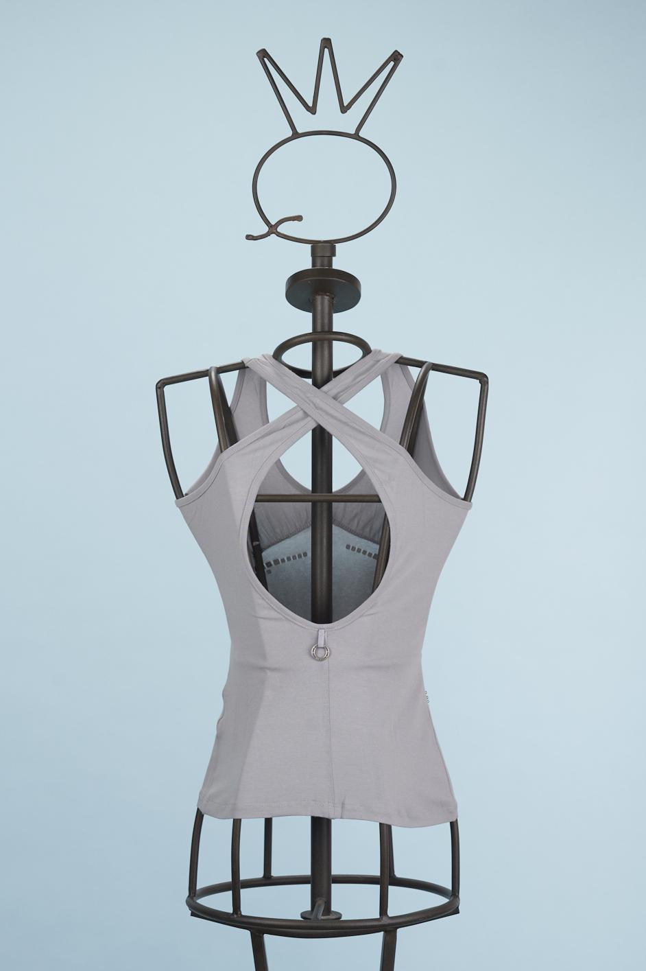 Save The Queen Top Grigio